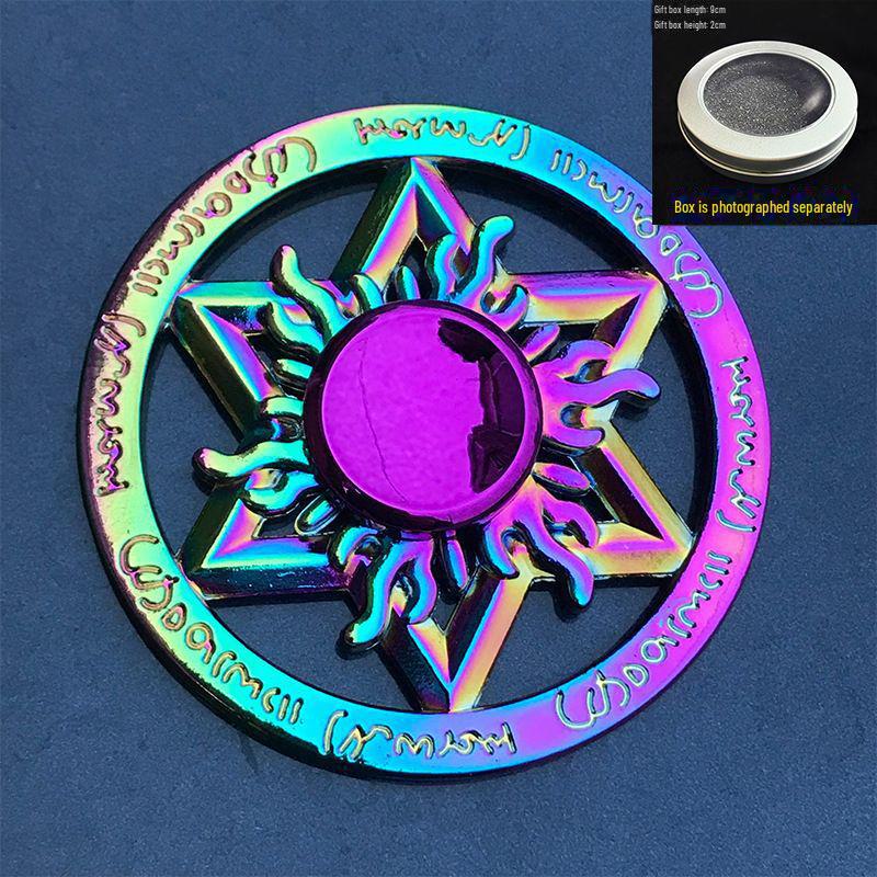 Leuchtendes, buntes Fingergyroskop aus Metall – cooles Dekompressionsspielzeug als Geschenk für Jungen und Schüler