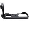 FITTEST LB-GH5 Piastra a L a Rilascio Rapido per Scatti Verticali Base Staffa Supporto per Fotocamera Panasonic LUMIX GH5 Testa Sferica in Metallo(Nero)