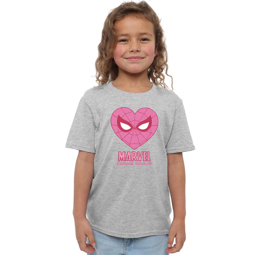 Spider-Man Childrens/Kids Heart T-Shirt