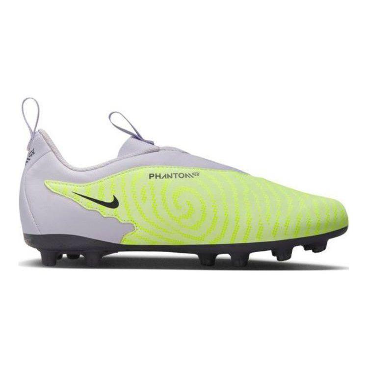 Nike Phantom Gx Academy Hg Sports Comfortable Non-Slip Wear-Resistant Low-Top Youth Soccer Shoes Kids Soccer Shoes White Yellow DD9548-705