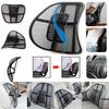 Massage Vent Mesh Lumbar Lower Back Brace Support Car Seat Chair Cushion Pad