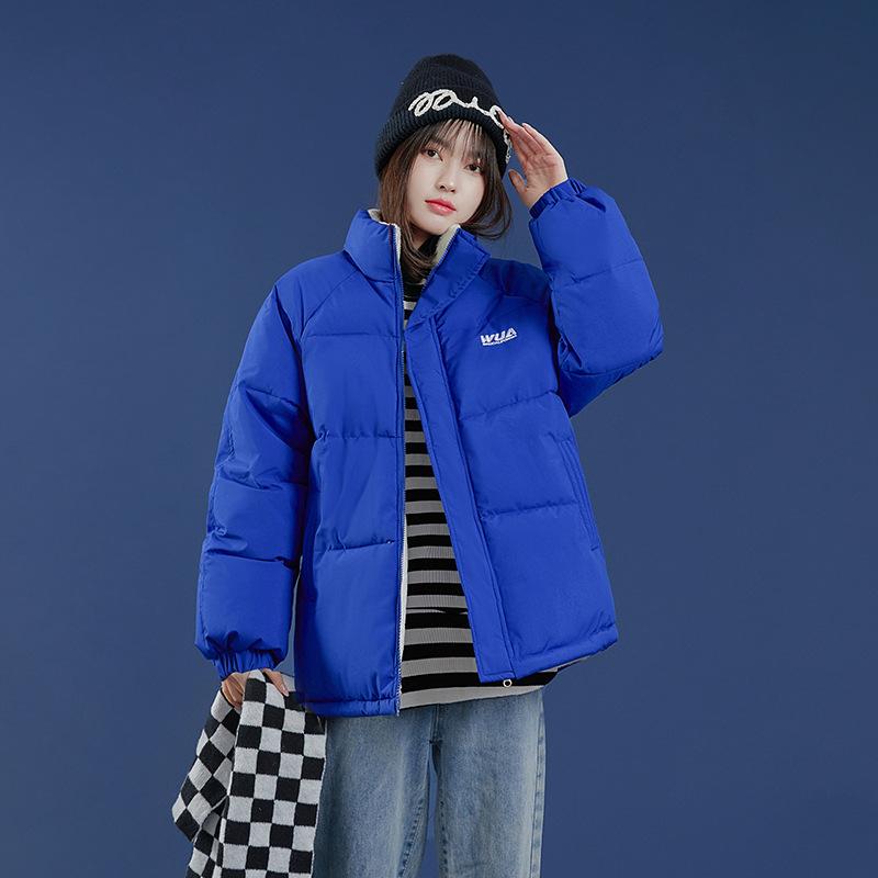 

одежда на обе стороны, свободная одежда из овечьей шерсти, одежда-хлеб со стойкой, куртки и студенческая одежда на обе стороны. XXL синий