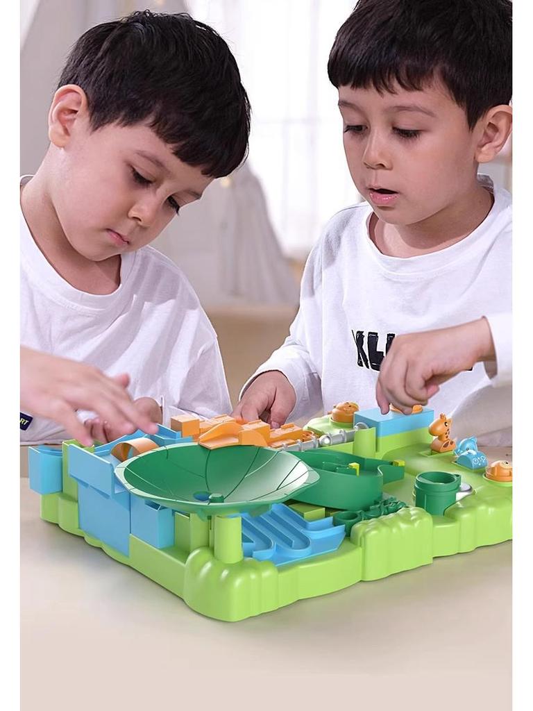 Jungle Adventure Marble Maze Game: Educational Toy for Kids 3-6 Years
