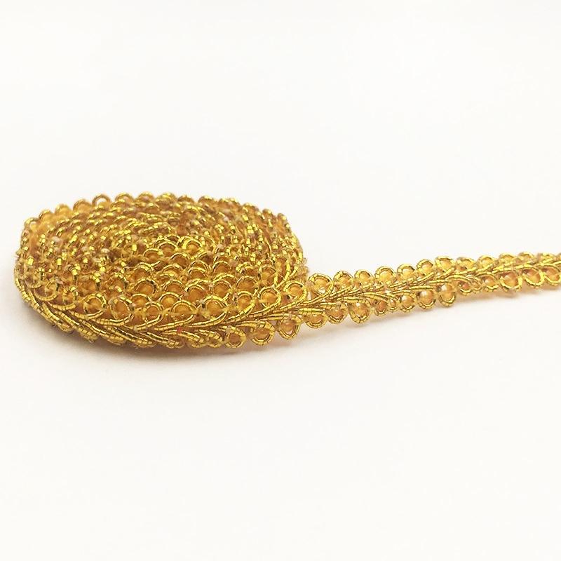 5 meter 8 mm pynt sy blonder gull sølv tusenbein flettet blonder bånd hjemmefest dekorasjon DIY klær kurve sy blonder