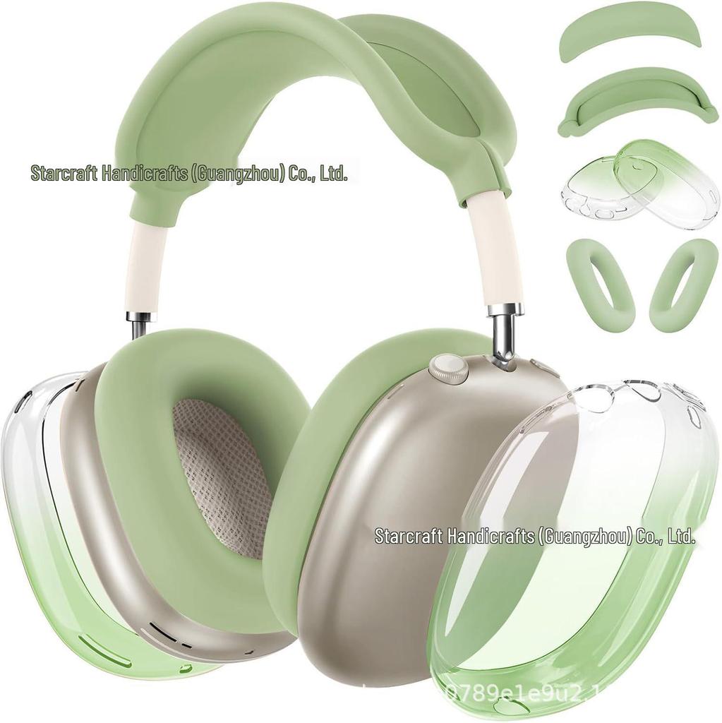 AirPods Max TPU Transparent Gradient Protective Case: Headband & Ear Cup Cover