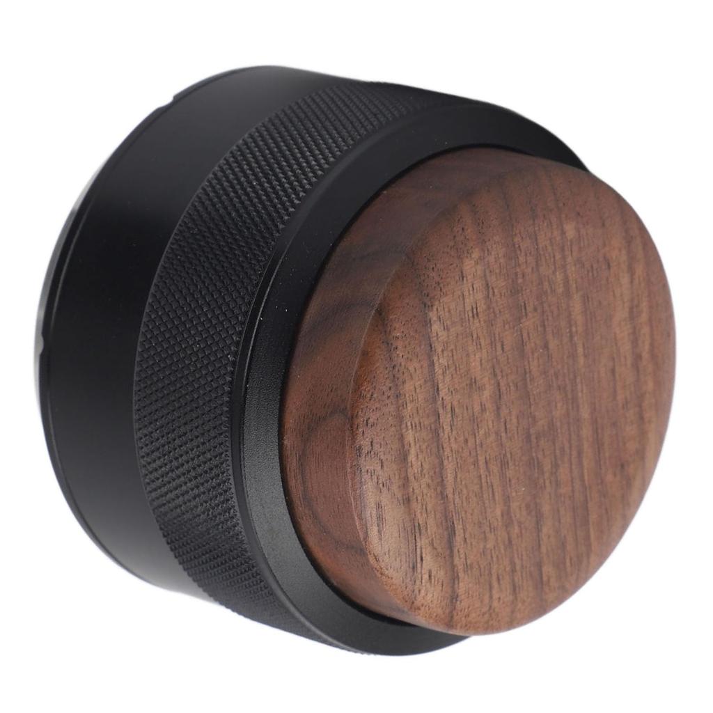 Comfortable Grip Coffee Hand Constant Wooden 304 Stainless for Coffee Brewing Tamper, Pressure, Handle, Steel, (51mm (Black))