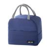 Portable Large Capacity Insulated Lunch Box Solid Color Thickened Thermal Insulation Bag Anti-Dirty School Work Lunch Bag