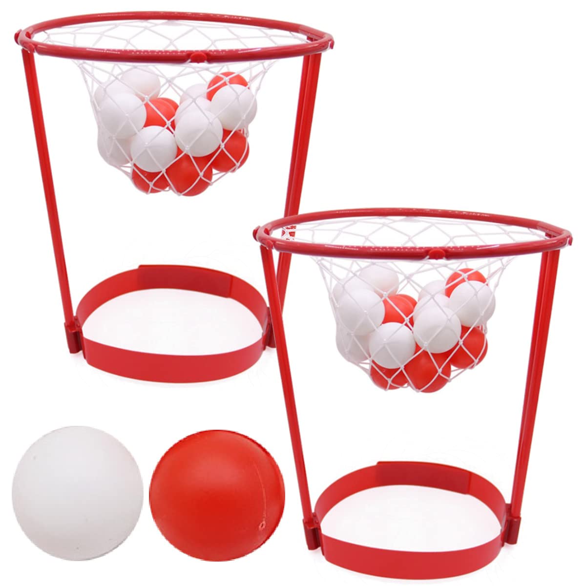 

dodtazz Ball Toss Game Head Toy Basketball Head and (Red White)