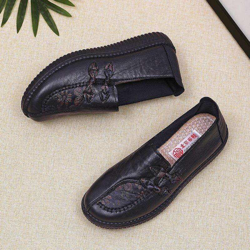 

Старая Северная тканевая обувь на мягкой подошве, обувь для мамы, обувь для пожилых женщин, нескользящая, весна и осень, женская обувь для пожилых 35