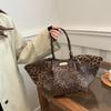 Fashion Leopard Wings Handbag 2025 New Large Capacity Trend Leisure Commuting Brand Luxury Underarm Shoulder Tote Bag For Women