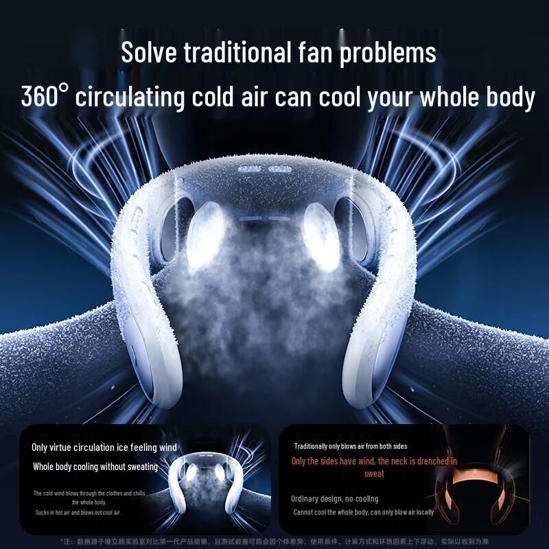 VENIDER Portable Bladeless Neck Cooling Fan