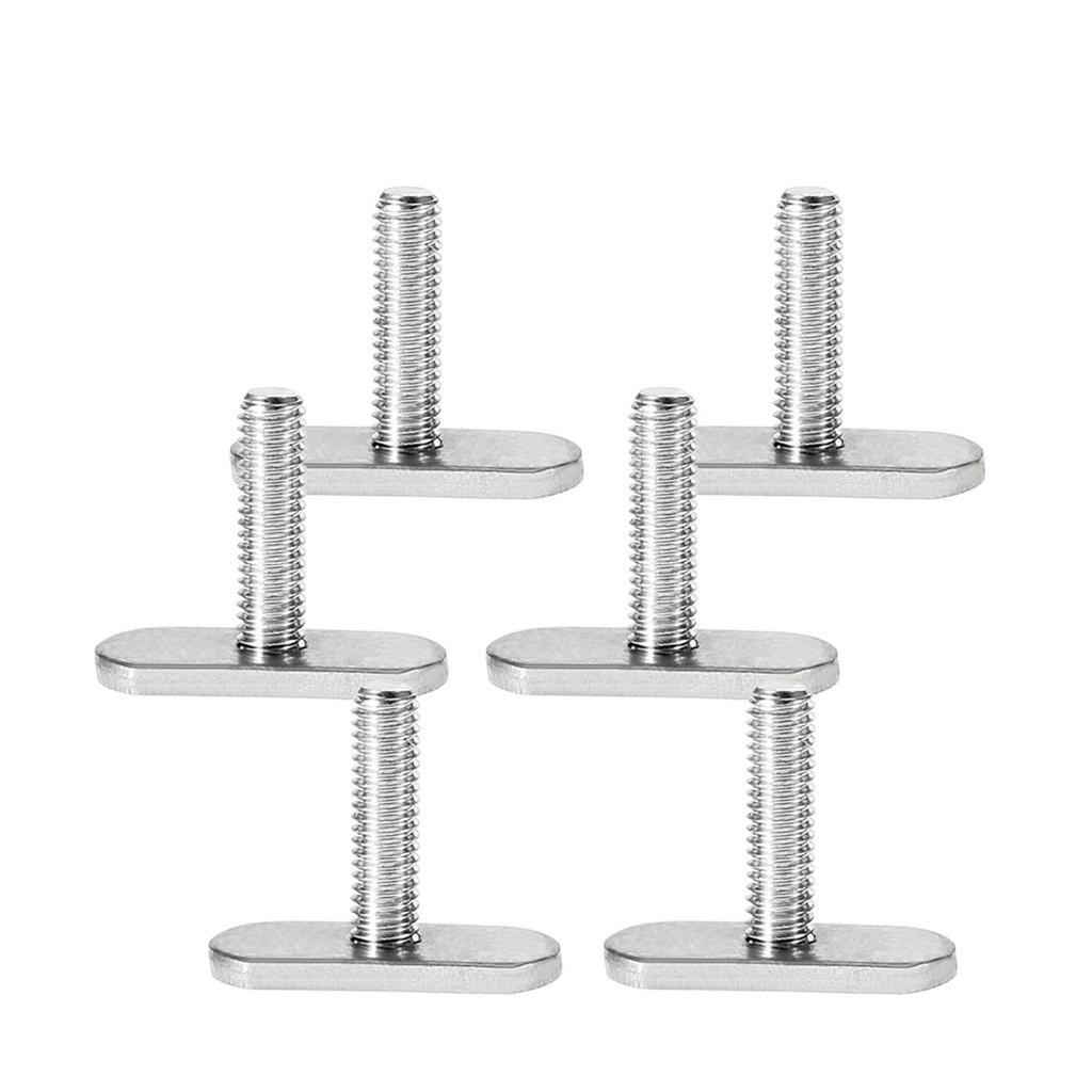 8er-Pack Edelstahl M5/M6 Kajak Schienen-/Schienenschrauben und Schiene für T-Nut-Schraubenersatz Angelteile Schraube