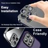 2PCSMetal Camera Lens Protector Glass For iPhone 14 11 12 13 15 Pro Max Back Lens Protective Film For iPhone 15 14 Plus 12 13 Mini