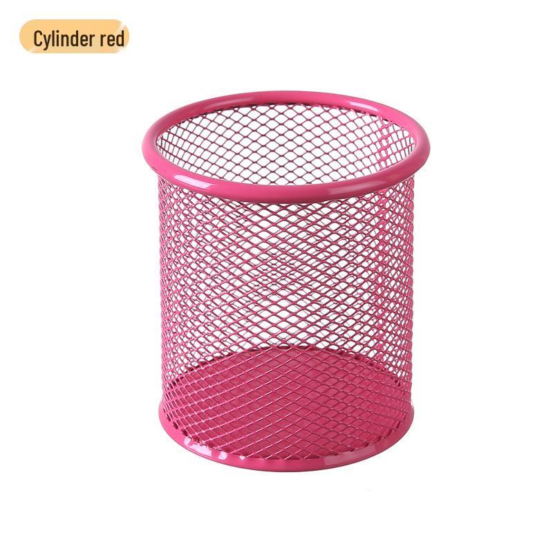 Multifunctional Metal Pen Holder – Stylish Iron Art Stationery Storage with High-End Appeal for Desk Organization