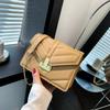 Fashionable Casual Retro Small Square Handbag With Stylish Chain Strap Design