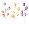 Easter Eggs Picks Spring Artificial Tulip Flower Stem with Eggs Floral Arrangement for Home Vase Filler Table Centerpiece