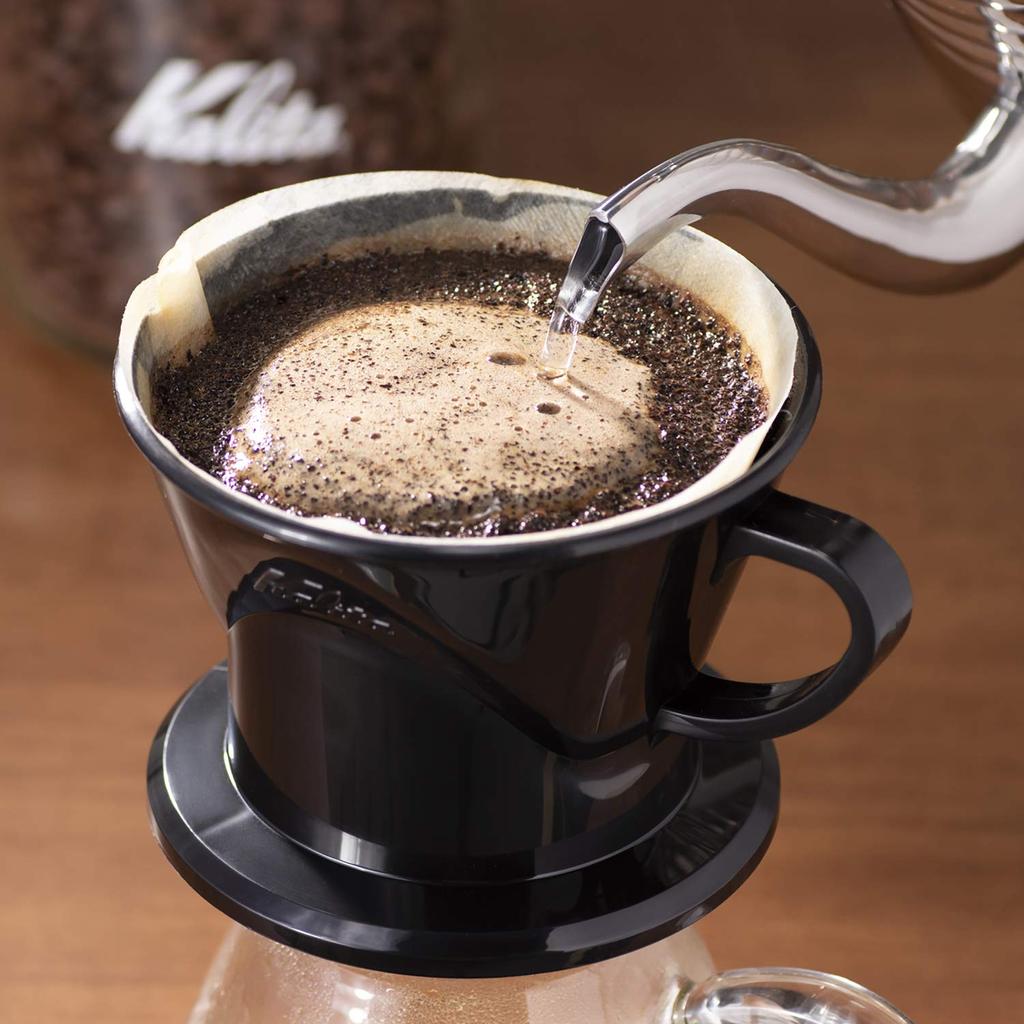 Kalita Kalita Siphon Coffee Dripper for 2 To 4 People Black Plastic Drip Equipment For 2 For 4 For 2 For 4 Coffee Sixtieth Respect for the Aged #05011