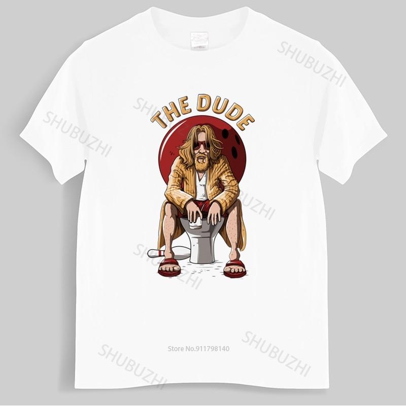 New Arrived Mens T Shirt Humorous The Big Lebowski The Dude T Shirt Summer Tee Regular Fit Movie Homme Black T-shirt Euro Size