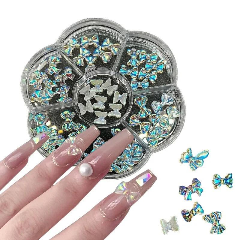 Aurora Fundițe Farmece Nail Art 3D Fundițe Colorate Rășină Decorațiuni Unghii Strasuri Accesorii Desen Animat Manichiură DIY Artă Decor