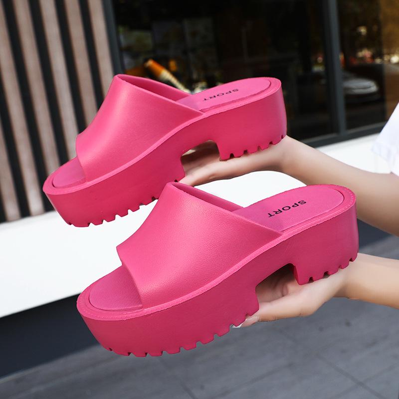 Women s Cross-Border Thick-Soled Sandals - Summer Outdoor Waterproof Platform Slippers 37