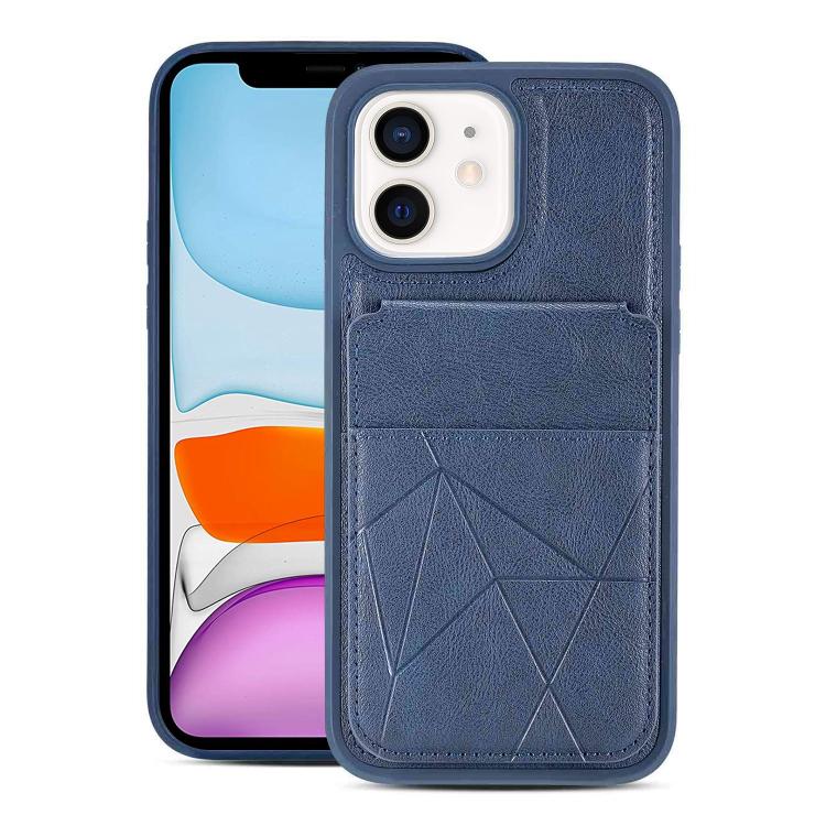 Multifunctional Vertical Flip Card Wallet Holder Vegan Leather Back Phone Case