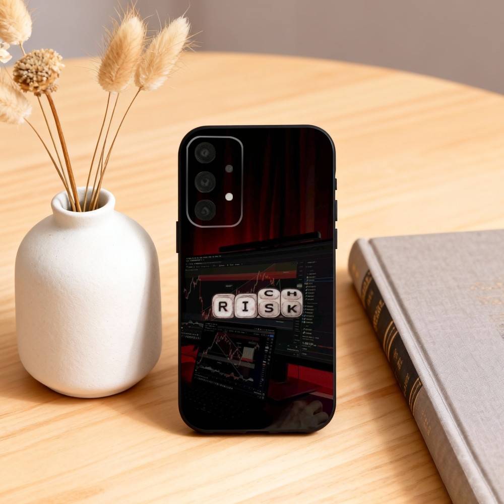 

Day Trader Trading RISK RICH Phone Case For Samsung S25,24,23,22,30,21,10,9,Ultra,Plus,Lite,FE,4,5 G Soft Black Case Samsung S25ULTRA