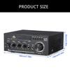 Powerful 50W+50W 2Channel Home Stereo Receiver Bluetooth-compatible Stereo Amplifier for Theater,Karaoke,USB,Support