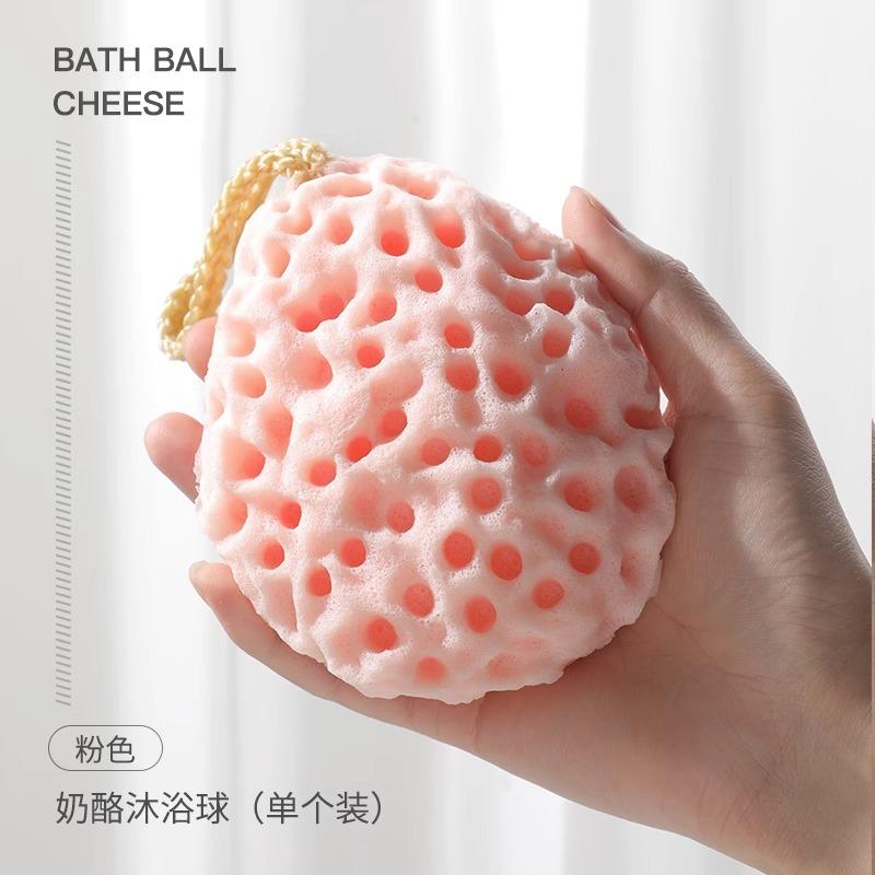 Soft Mesh Shower Sponge Ball Nylon Baby Cleaning Brush Shower Foam Body Cleaner Exfoliating Scrub Shower Ball Bathroom Products
