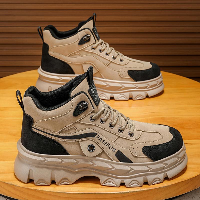 Men's shoes autumn and winter advanced outdoor leisure sports shoes thick-soled non-slip labor insurance wear-resistant high-top Martin boots
