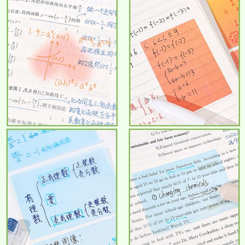 Herausziehbares Notizpapier 150 Blatt Perlglänzende Haftnotizen Notizblöcke zum Schreiben Notizen machen Erinnerung auf Kühlschränken Kalender