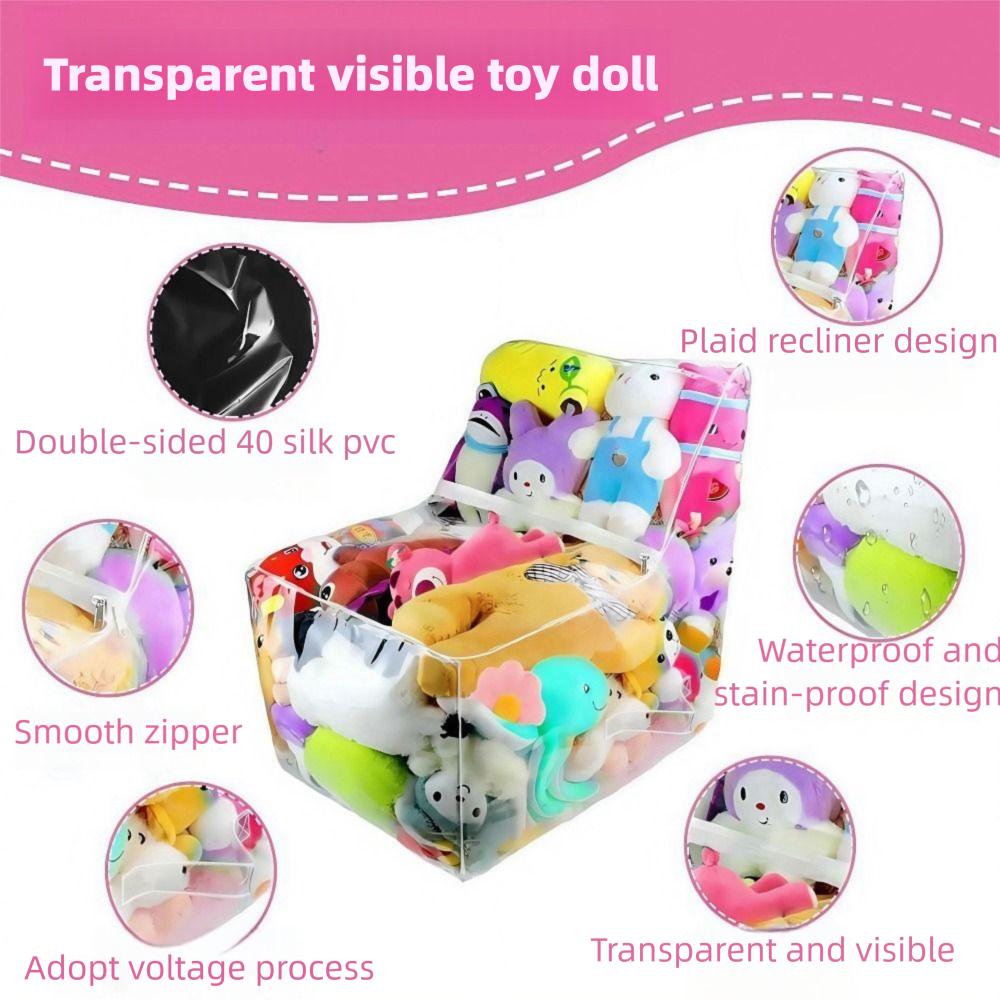 High-Capacity Plush Toys Storage Pvc Storage Bag High Quality Chair Cover Home