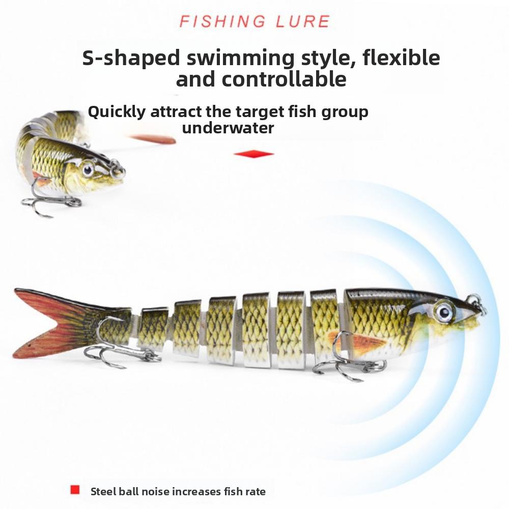 Set of Multi-section Luya Bait 8-section Fish Freshwater Sea Fishing Bait Hard Bait Luya Bait Is Sold Far Away 13.5cm