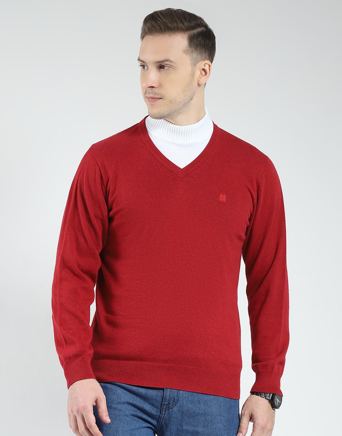 

Monte Carlo Men s Wool Full Sleeves Sweater | V-Neck | Regular Fit| Solid Pattern |Warm & Stylish Pullover Cardigan for Men 3XL