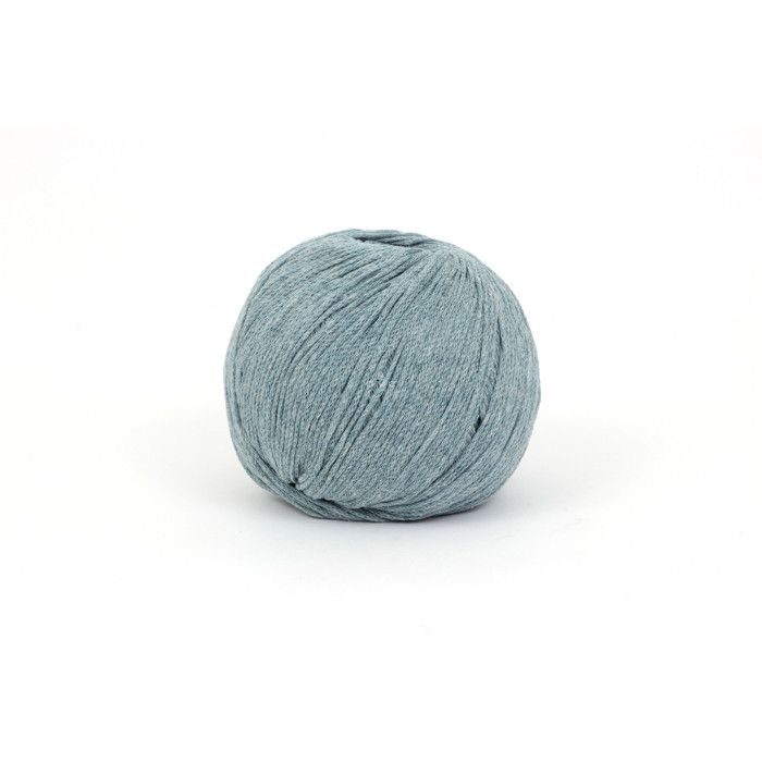 Fil Coton Recyclé Eco Vita 3mm 100g Tricot et Crochet Col. 117 bleu