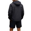 Men's Quick Dry Hooded Jacket and Shorts Set Lightweight Breathable Sun Protection Outdoor Sportswear Long Sleeve Zip Up Windbreaker