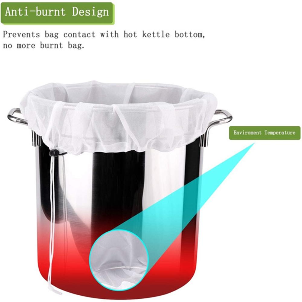 Beer Nut Milk Juice Brewing Cheesecloth Wort Mash Strainer Filter Beer Homebrew Filter Bag Strainer