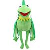 Kermit der Frosch, lustige Plüschpuppe, Handpuppe, Schultasche, Frosch, Tierplüschtier, große Puppe, Bauchredner, Leistungsrequisiten für Babys