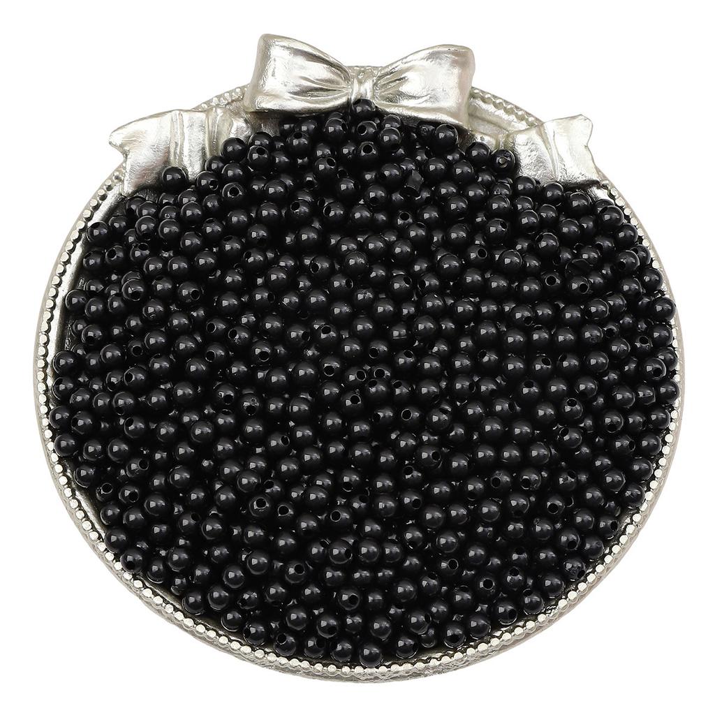 Ručně vyráběný náramek Korálky 3/4mm Akrylové Plné barvy Kulaté korálky Korálky Ručně vyráběné DIY Ruční korálkový náramek Volné korálky Šperkařské doplňky