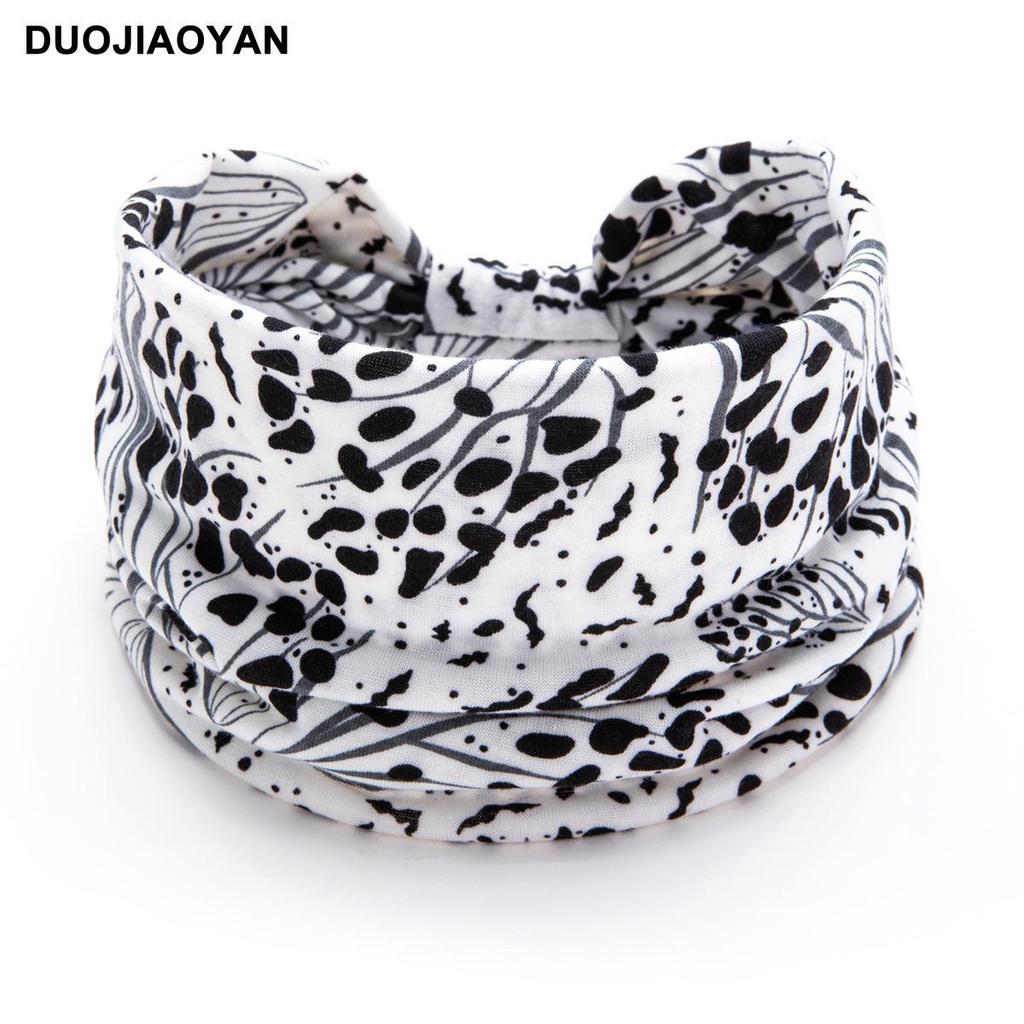 Leopard Print Knotted Headband - Autumn/Winter Sweat-Absorbing Elastic Headscarf for Cool Girls