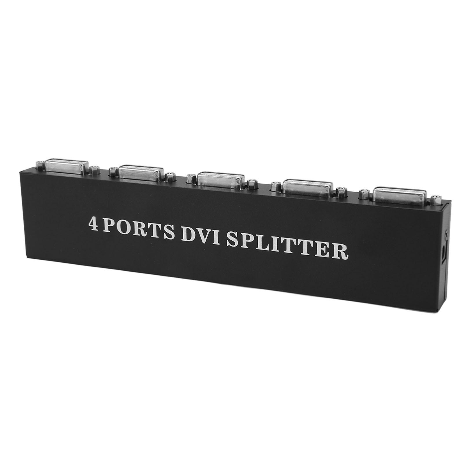 

Разветвитель DVI 1 в 4 выхода HD Lossless Plug and Play распределительный видеодубликатор для ПК ноутбука HDTV US Plug