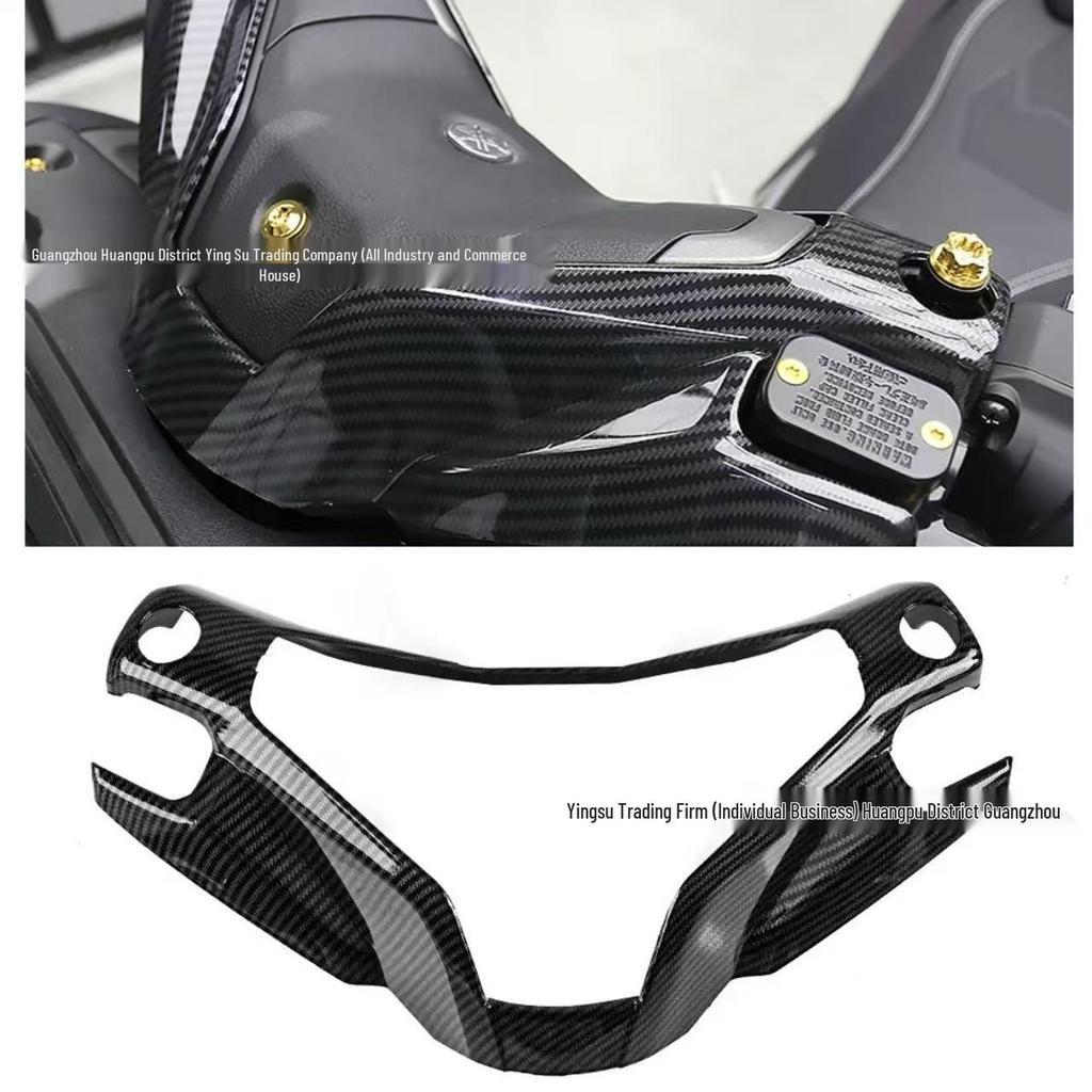 Yamaha NMAX155 2025-2026 Carbon Fiber Handlebar Cover Decorative Frame Sticker