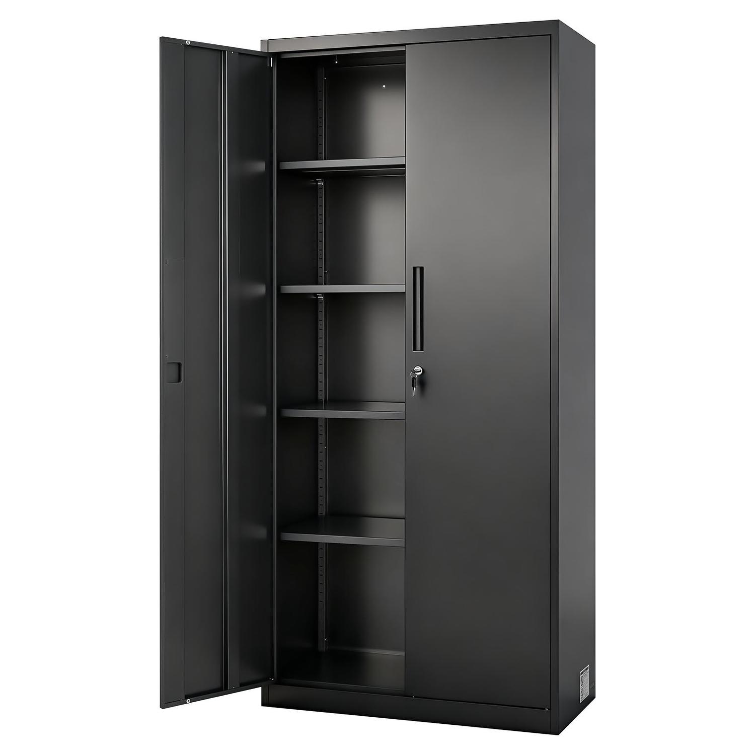Metal Storage Cabinet, 175 cm Lockable