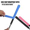 Golf Club Grip Tape Non-Slip Sweatproof PU Leather Golf Grips Wrapping Tape Easy Quick Replacement Swing Stability