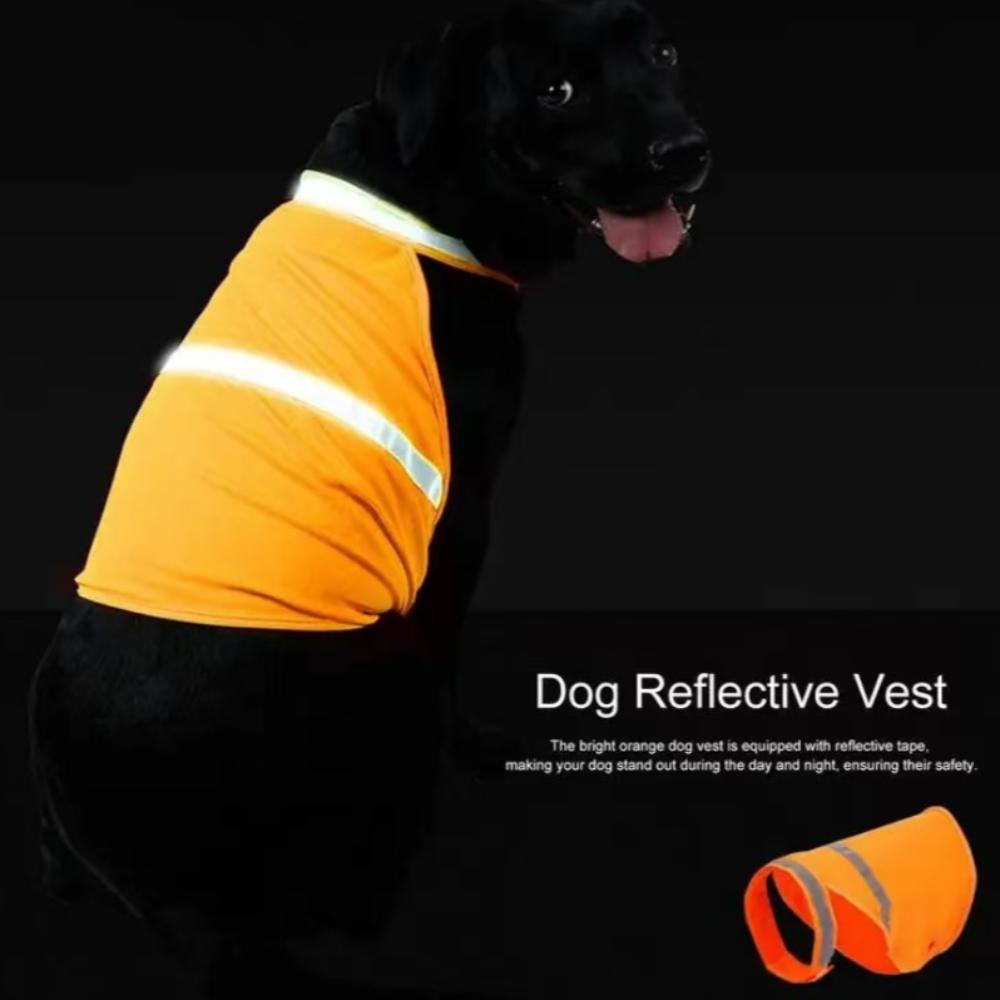 Breathable Puppy Visibility Jacket Reflective Pet Fluorescent Clothes  for Walking Night