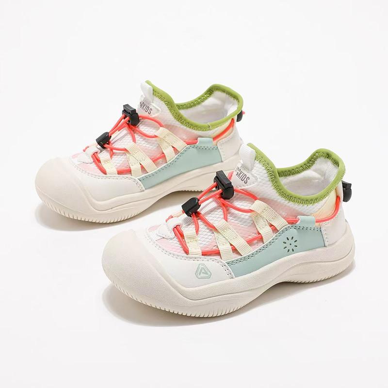 

Girls Casual Shoes Mesh Breathable Kids Sports Shoes with Pull Rope 2025 New Children Running Shoes Thick Soft Sole Non-slip 26