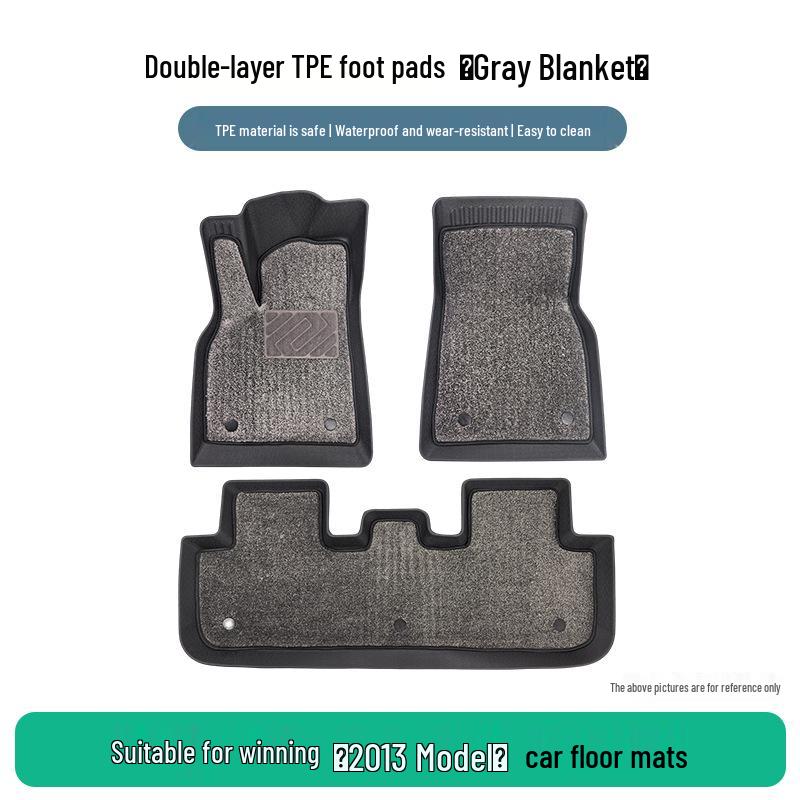 Non-Slip Waterproof Floor Mats for 2013 Ford Kuga - Wear-Resistant TPE