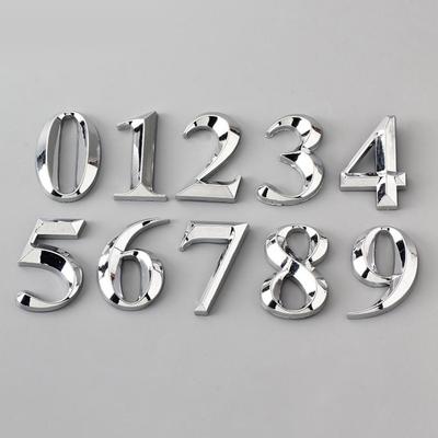 Plated House Door Plaque Address Number Digit Figure Plate Sign Hotel Home Decor