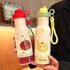 Water bottle Apple Paradise thermos cup female high value portable stainless steel cartoon double drinking cup