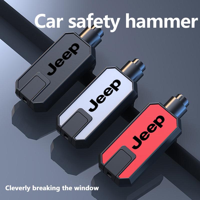 Car Safety Alloy Window Breaker Hammer Emergent Escape Tool For Jeep Compass Renegade Cherokee Wrangler JK Patriot Liberty