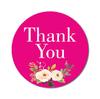 Darling Souvenir Round 1.6 Inches Peony Floral Baby Pink Thank You Stickers Wedding Gift-45